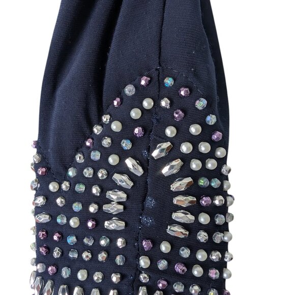 Joseph Ribkoff | Dress Style 191017 | Navy Blue | Size 6 | Long Sleeve - Picture 15 of 15